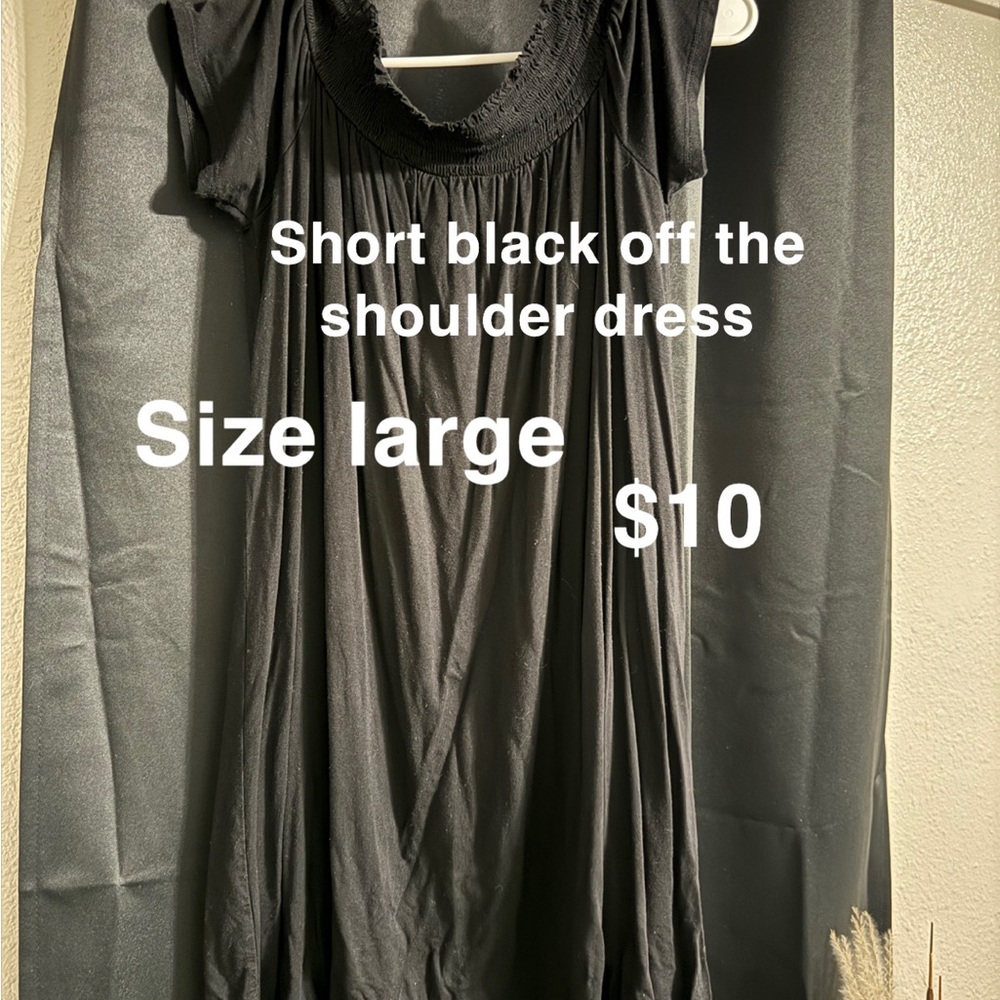 Elegant Black Off-Shoulder Dress